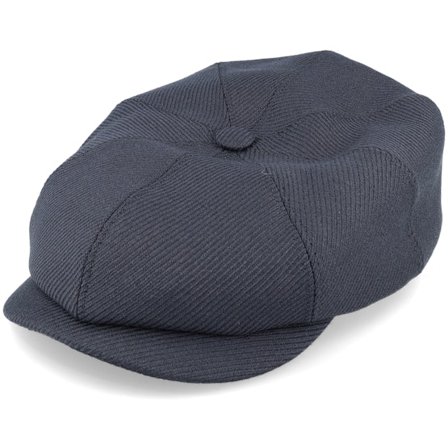 Stetson - Grå flatcap Caps - Hatteras Wool Twill Charcoal Flat Cap @ Hatstore