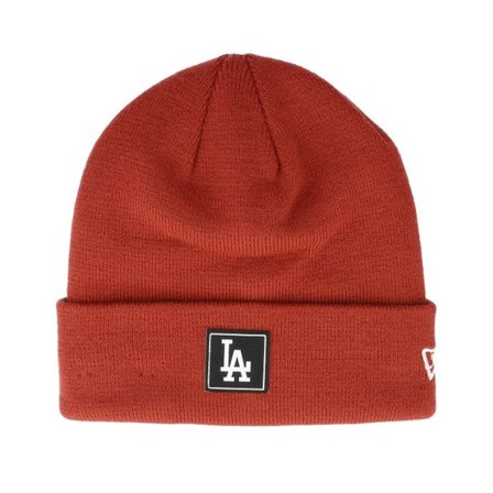 New Era - MLB Röd cuff Beanie - Los Angeles Dodgers Team Brick Cuff @ Hatstore