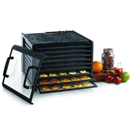 Excalibur EXD-9 Tørkeovn 9 skuffer 26t timer transparent front