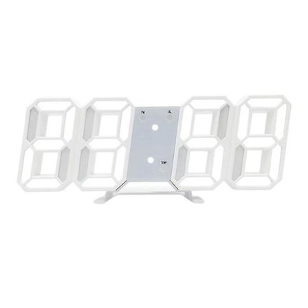 Digitaalinen 3d LED-seinä-/pöytäkello Herätys Suuret numerot Automaattinen kirkkaus USB-lämpötila