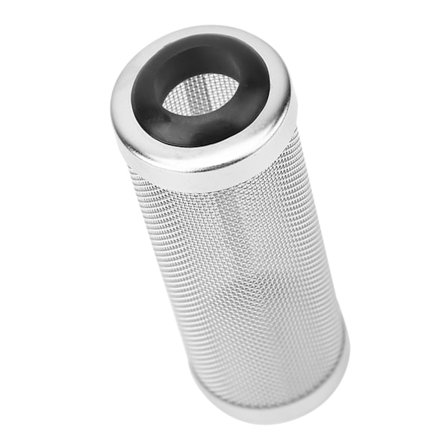 Akvariefisketank Rustfrit stål Mesh Filter Net Case Cover Beskyt Rejer Fisk (L Dia. 16mm)