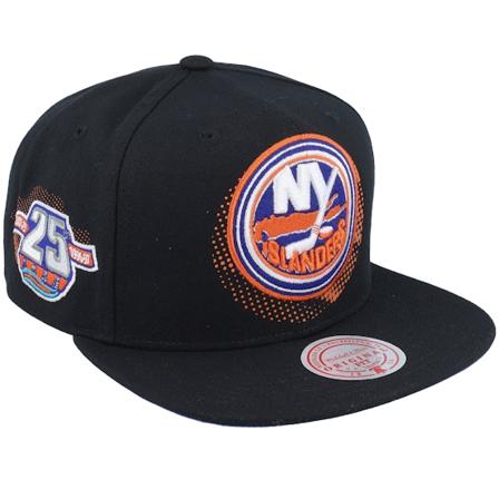 Mitchell & Ness - New York Islanders Big Face 7.0 Black Snapback Snapback Black Cap - NHL @ Hatstore