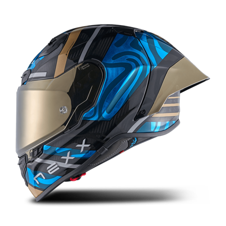 Kask Integralny Nexx X.R3R Hagibis Swirl Błękitny S