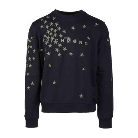 John Richmond, Sweatshirts Zwart, Heren, Maat:L