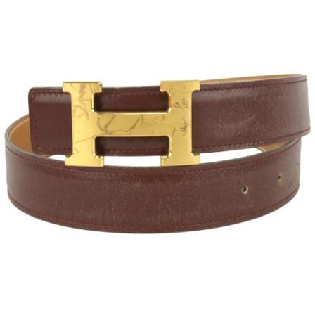 Hermès Vintage, Pre-owned Belts Bruin, Heren, Maat:ONE Size