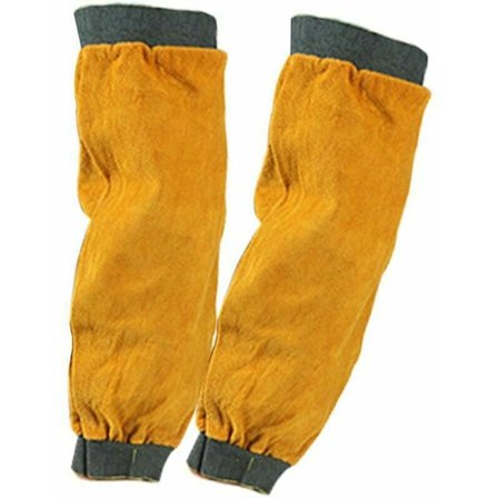 2 stk. 572°F Havearbejde Svejse Lodning Sprøjte Torne Sikker Læder Lange Manchetter Ærmer Ærme Anti-skoldning Varmebeskyttelse