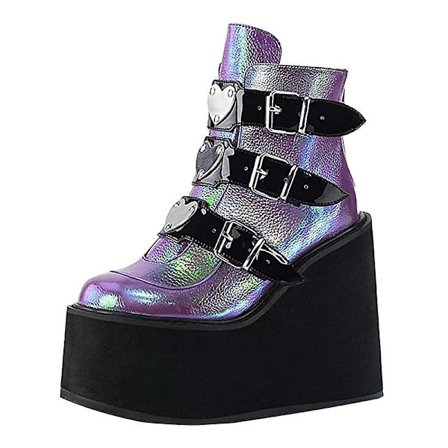 Vinter Gothic Punk Kvinnor Platform Boots