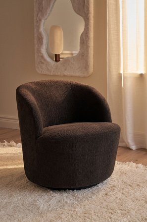 &Home - Drejelig lænestol Room - Brun - Lænestole - Fra Homeroom