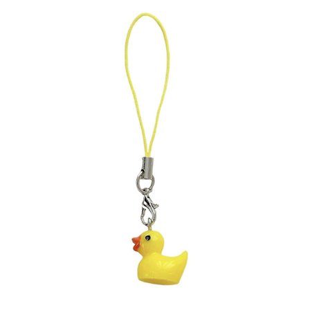 Trendy And Mobile Andekæde, Bærbar Dyrenøglering, Harpiksvedhæng, Moderigtige Tasker og Pungeudsmykning