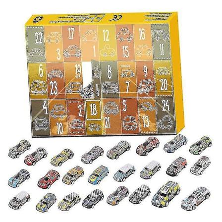 24 dage jule nedtælling blind box adventskalender børn racerlegetøj