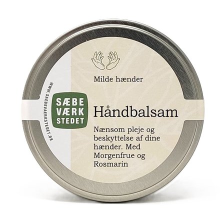 SÆBEVÆRKSTEDET "Milde hænder" håndbalsam 75 g, Skincare, Håndpleje, Håndcreme
