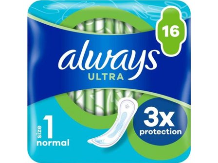 Always Binda Ultra Normal 30/fp - Lyreco - Sjukvård och omsorg - Hygien - Intimhygien