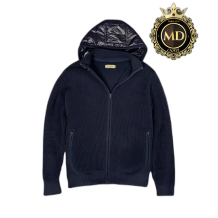 Mörkblå stickad cardigan från sayless