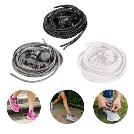 Alphapace Pace Locks elastiske snørebånd, snørebånd uden snørebånd, slip-on sc KLB