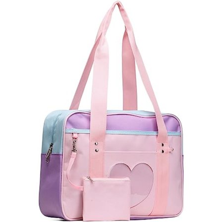 Ita Bag Hjärta Skolväska Kawaii Stor Axel Anime Handväska