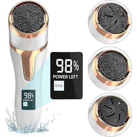 Elektrisk Fodfil til Hård Hud, Genopladelig Elektrisk Fodfil med Vakuum Sug Funktion, Ipx7 Vandtæt Hård Hud Fjerner til Fødder