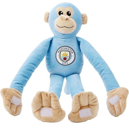 Manchester City FC Monkey Plyschleksak One Size Sky Blue