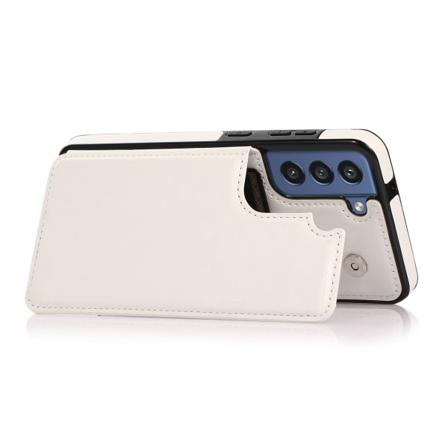 A14 5G - Elegant läderfodral med Magnetlåsning White