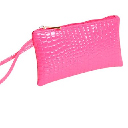 Liten väska mynt telefon kort nyckel smink cerise fest kalas