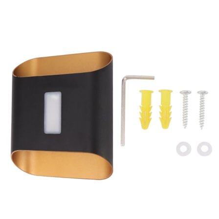 12W 3000K Moderne LED Vegglampe Svart Gull Aluminium Opp Ned Lys 85-265V