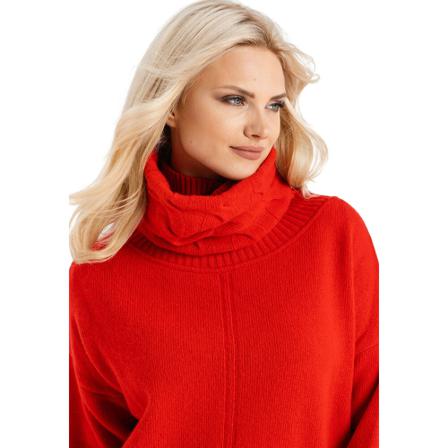 Look made with love Komin szalik wełniany z kaszmirem Dorothy Look 243, kobieta, ONE SIZE, Czerwony