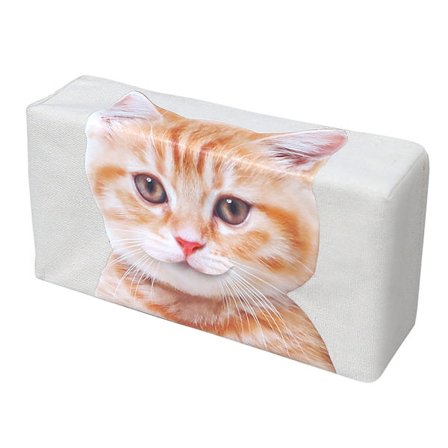 Orange gul katt - Söt katt valp mönster papper påse tecknad A