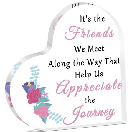 Vänskapsgåvor Akrylplakett Födelsedagspresenter till Bästa Vänner Kollega Systrar Bästisar Vänskapspresent till Kvinnor Bröllop Jul