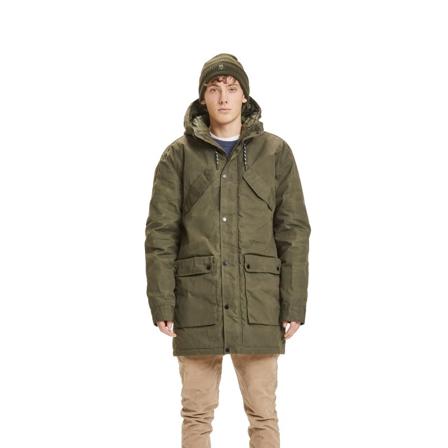 Knowledge Cotton Apparel Men's Nordic Legacy Long Quilted Jacket Men synthetic-lined parkas Green M