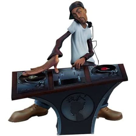 Hiphop-figurer, hiphop-karakterelementer, dekorative harpiksdekorationer til minde