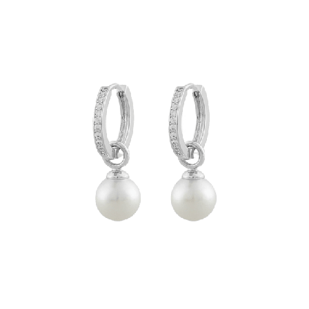 SNÖ of Sweden Core Pearl Ring Ear Örhängen Dam Silver ONESIZE