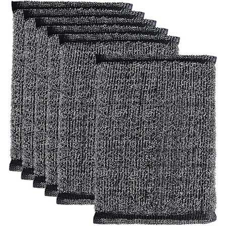 Diskmaskinsvampar 6 st. Rostfritt Stål Svamp Torka Svamp Avkalkning Trådduk Köksgryta Torka Gryta Artefakt Rengöringsduk Stålkula Skrubba P