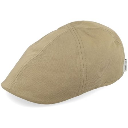 Stetson - Beige flatcap Keps - Texas Cotton Khaki Flat Cap @ Hatstore