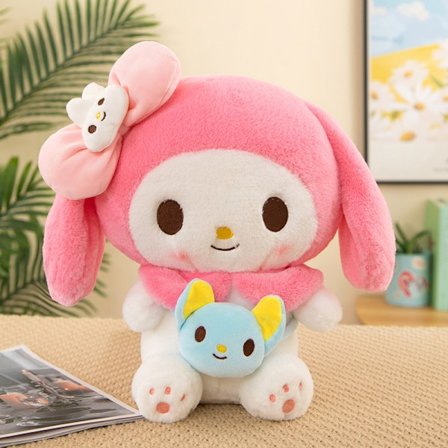 Kawaii Sanrio Kuromi My Melody Cinnamoroll Plys Dyr 40/50cm Blød Plys Pude Anime Figur Tegneserie Værelse Dekoration Børn Legetøj Gif