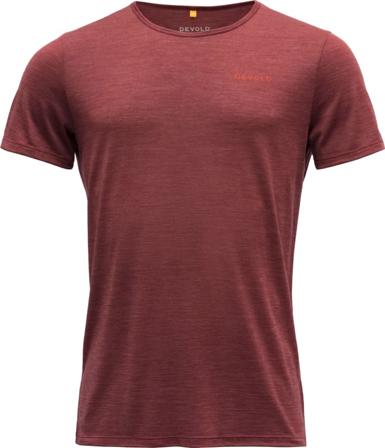 Devold Kolåstinden Man Tee Men short-sleeved sweaters Red L