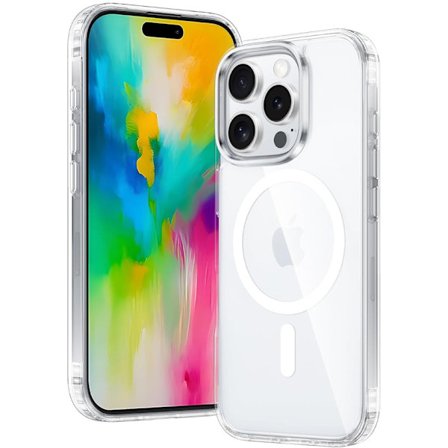 iPhone 16 Pro Max Magsafe Skal Stötdämpande Transparent