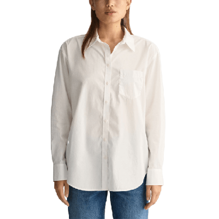 GANT REL POPLIN SHIRT Skjortor Dam Vit 34
