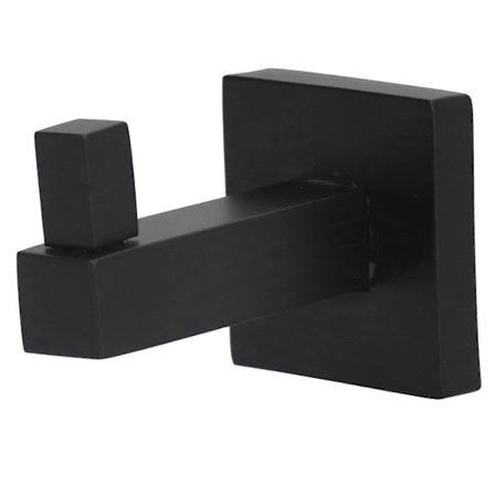 Musta Tukeva Koukku Moderni Seinään Asennettava Pyyhekoukku Kylpyhuoneeseen Keittiöön Hotelliin [DB]