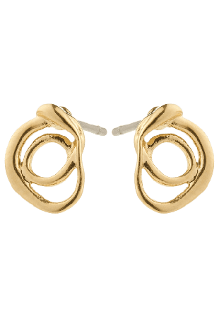 Pilgrim Diego Earrings Gold-Plated Smycken & klockor Dam Guld ONESIZE