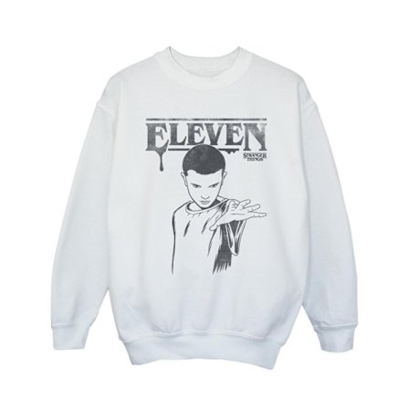 Netflix Girls Stranger Things Dark Eleven Sweatshirt 7-8 år