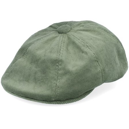 Kangol - Grön flatcap Keps - Cord Hawker Olive Flat Cap @ Hatstore