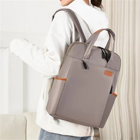 Vattentät affärsryggsäck för kvinnor, mode Oxford skolväskor 13,4 tums laptopväska enkel reseryggsäck Mochila~00538