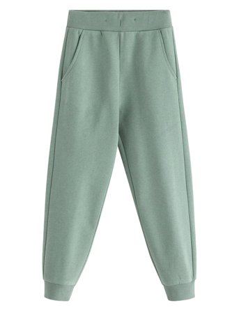 Lindex Trousers Basic - Green - 104