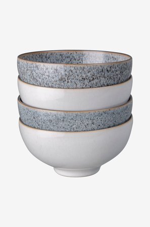 Denby - Risskål Studio Grey 13 cm 4-pak - Grå - Skåle - Fra Homeroom