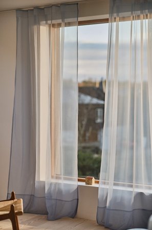 Jotex - Nettinggardin 2-pakke Blågrå - GULLI - Kjøp Multifunksjonsgardiner hos Jotex