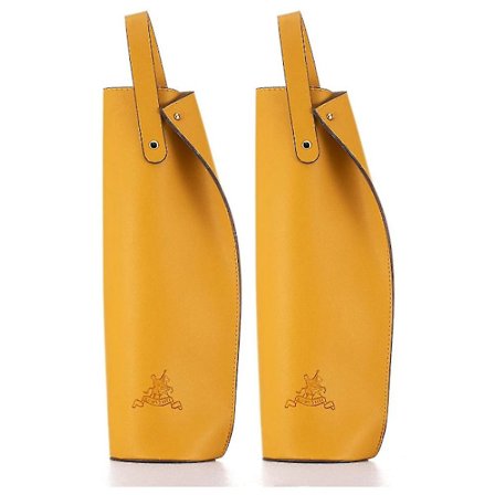 Vingaveske, Gjenbrukbar Lær Vingaveske, Dobbel Champagne Øl Gavepose, Bursdag