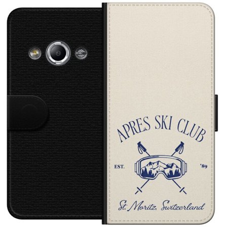 Kompatibelt Lommeboketui til Samsung Galaxy Xcover 3 Après ski-ikon med alpestil og vintagefølelse