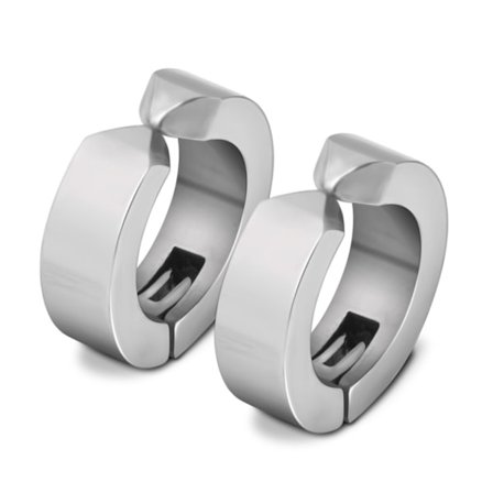 2-pack Silver Fake Piercing Öron Ring Örhänge Metall Fakepiercing