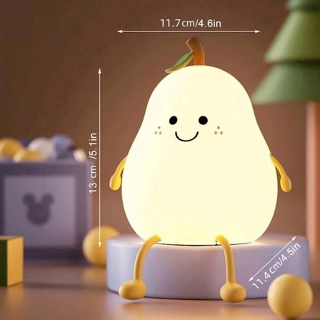 USB-laturi - LED päärynä RGB yövalo - himmennettävä[HK]