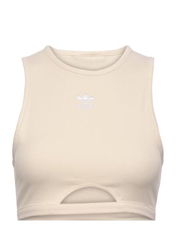 Adicolor Essentials Rib Tank Top W Beige Adidas Originals
