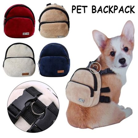 Dog Self Ryggsäck Pet Rugsäck BLÅ